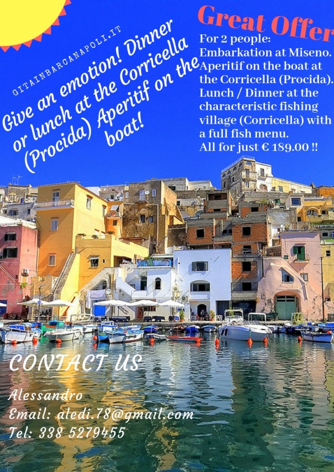 
Forse cercavi: Pranzo o cena a Procida
23/5000
Lunch or dinner at Procida